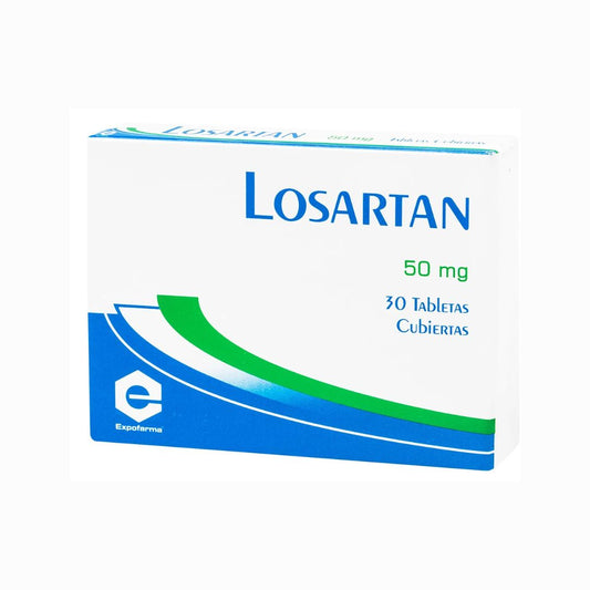 Losartan 50 Mg 30 Tabletas Ex