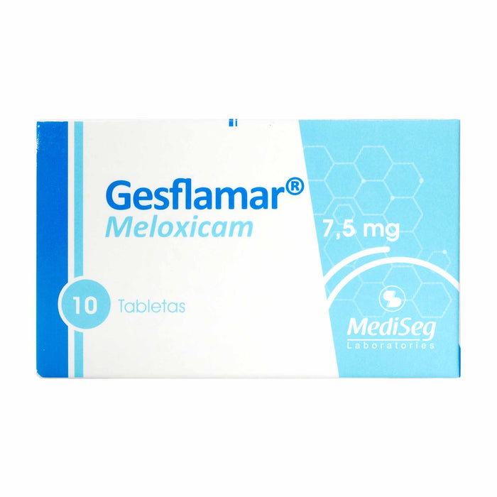 Meoxicam Gesflamar 7.5 Mg 10 Tabletas Icom