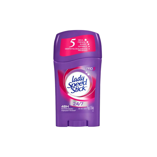 DesodoranteLady Speed Stick Profesional 5 En 1 Barra 45 Gr