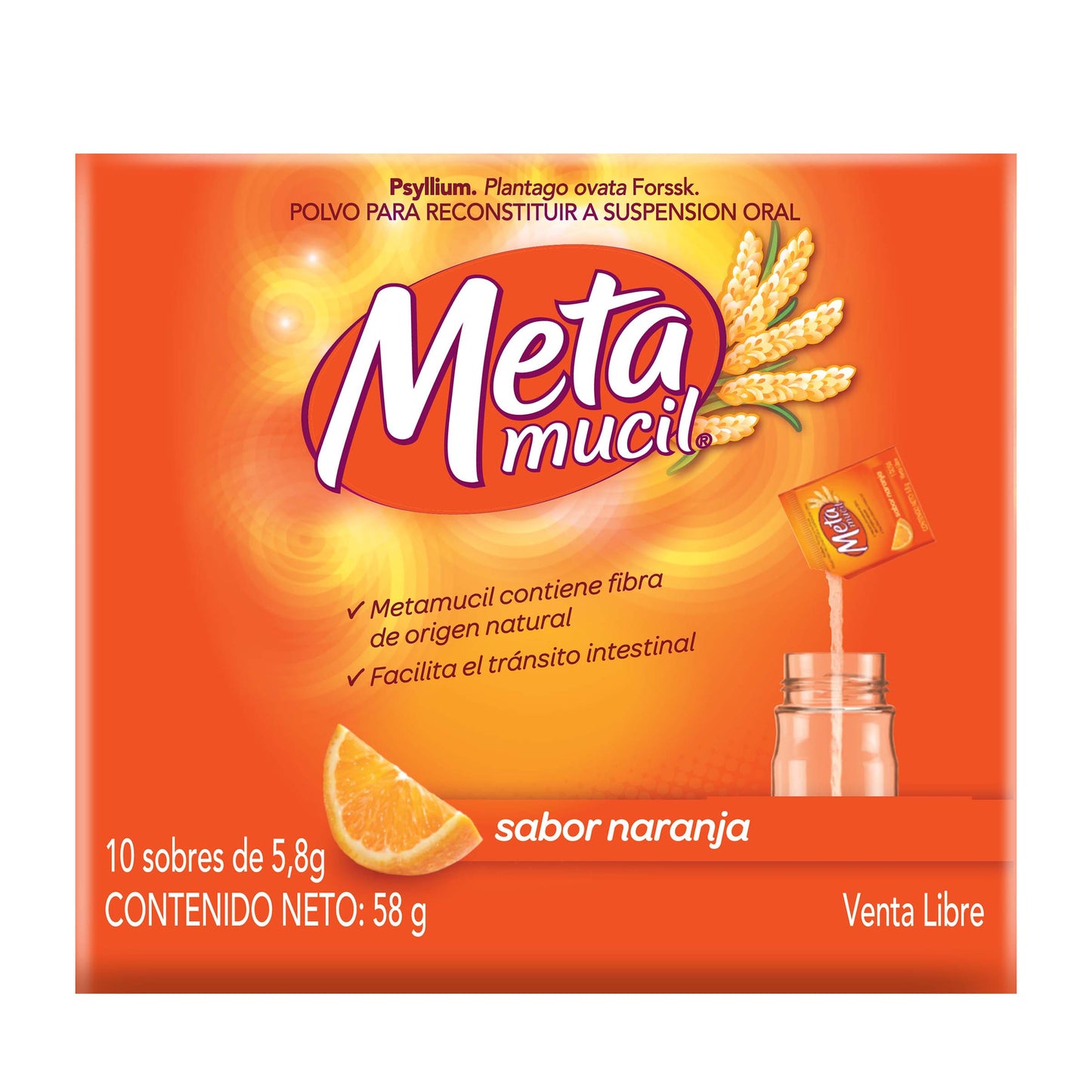 Metamucil Fibra 5.8 Gr Sobre