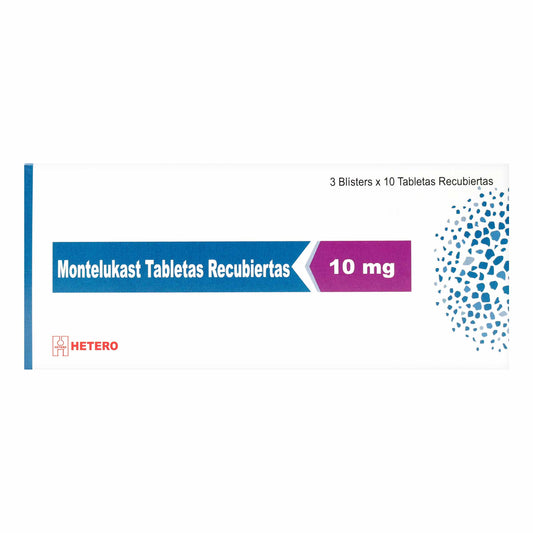 Montelukast 10 Mg 30 Tabletas