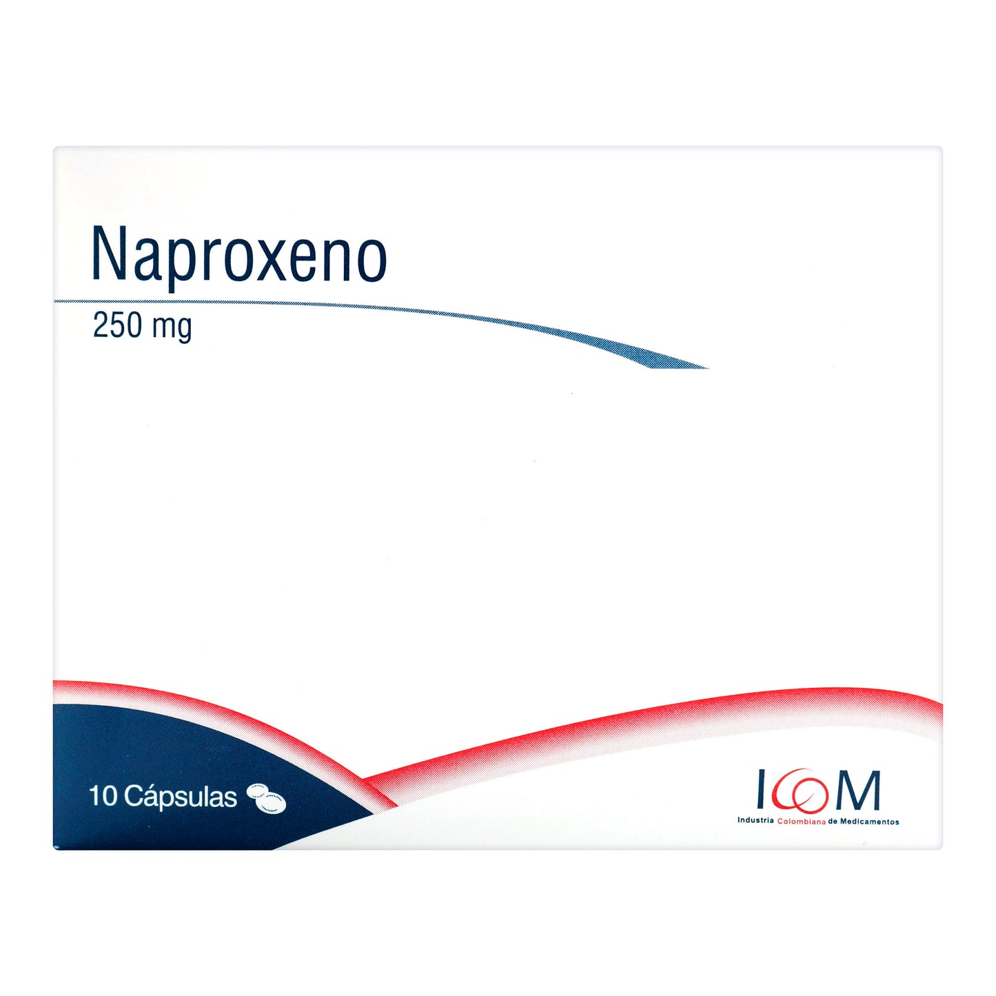 Naproxeno 250 Mg 10 Capsulas  Icom