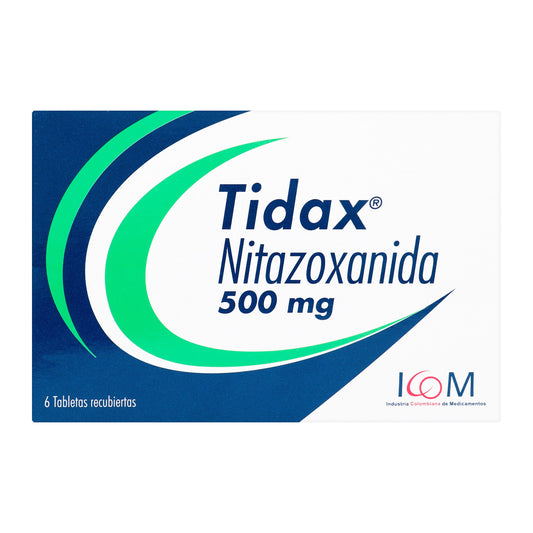 Nitazoxanida Tidax 500 Mg 6 Tabletas Icom