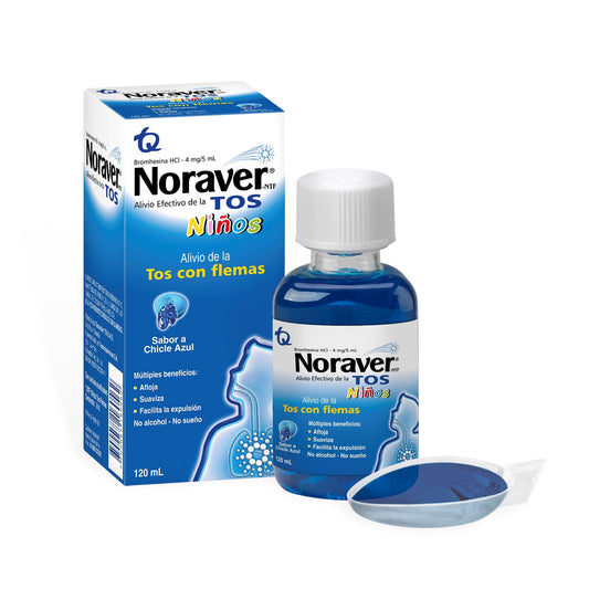 Noraver Tos Ninos Chic.Azul Jarabe 120ml