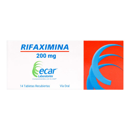 Rifaximina 550 Mg 14 Tabletas Rec Ecar