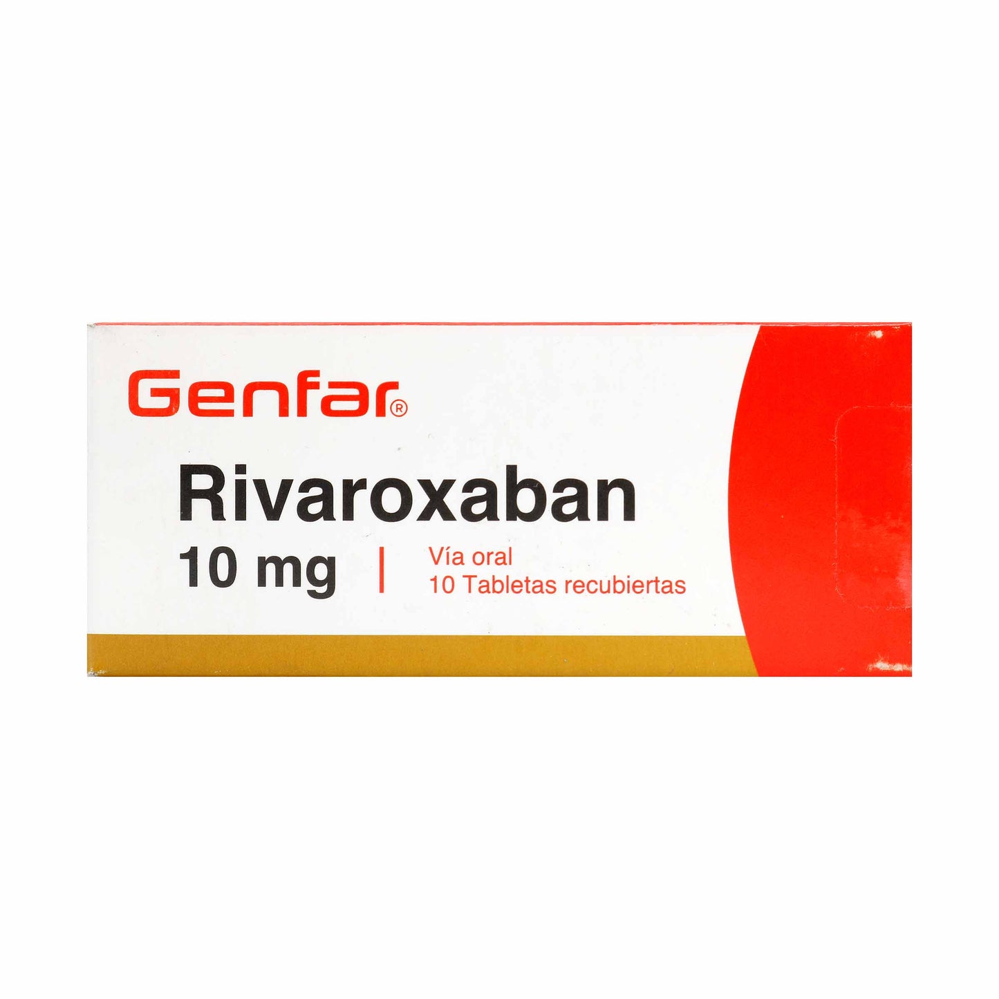 Rivaroxaban 10 Mg 10 Tabletas Gf