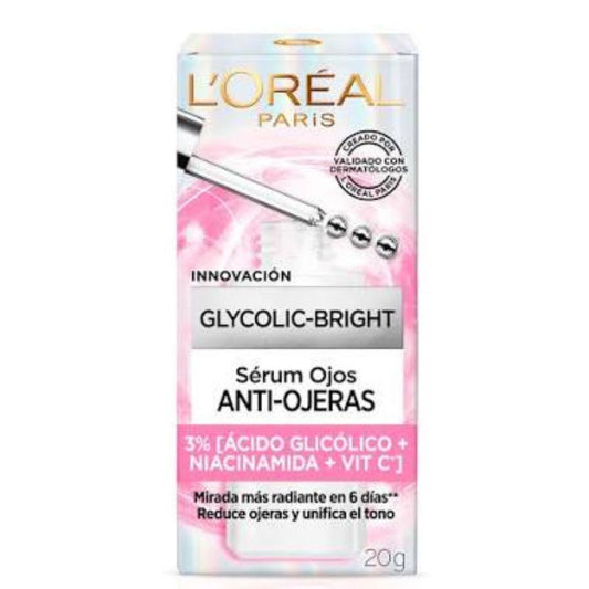 Serum Ojos Glycolic Bright Loreal Frasco X 20g
