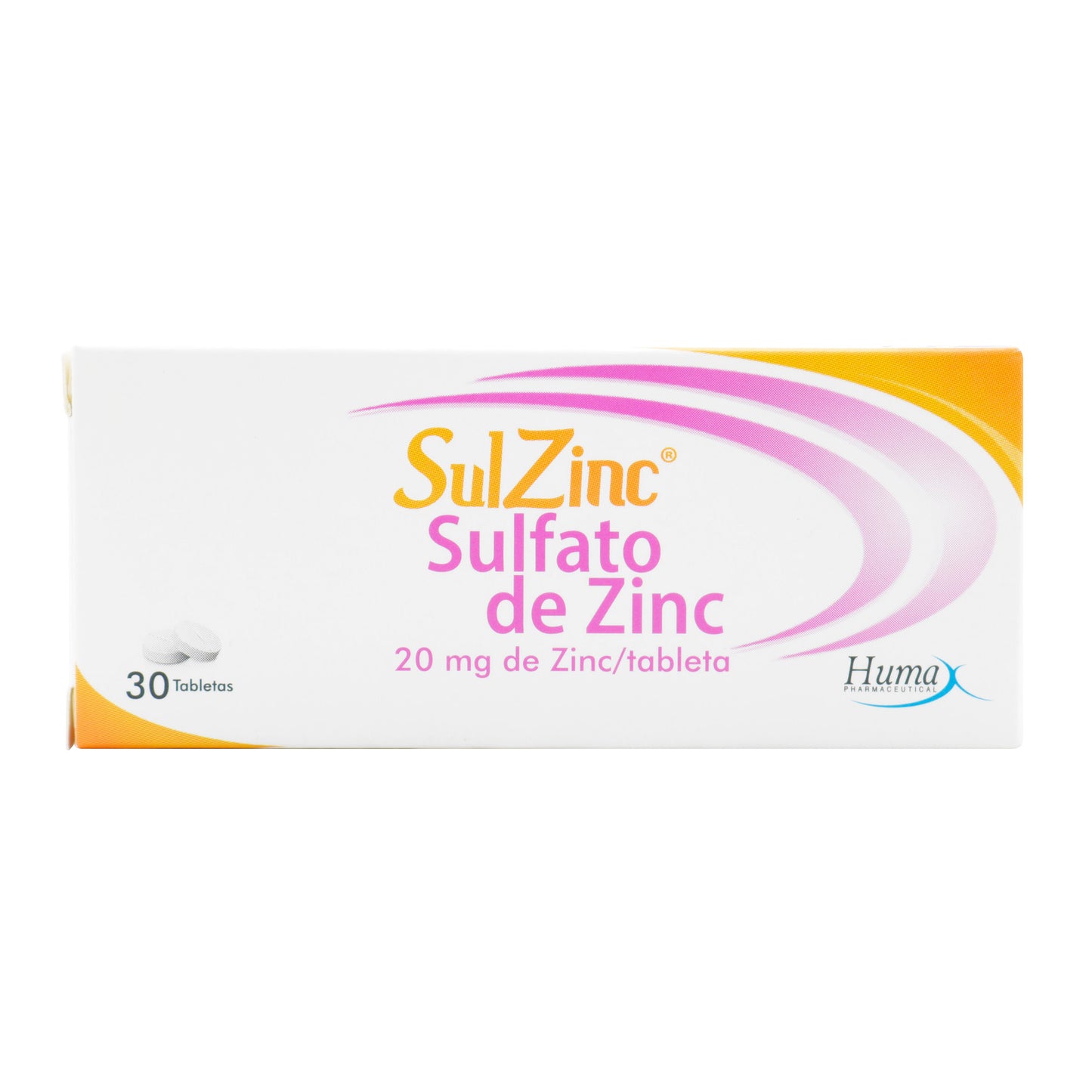 Sulfato De Zinc Sulzinc 20 Mg 30 Tabletas