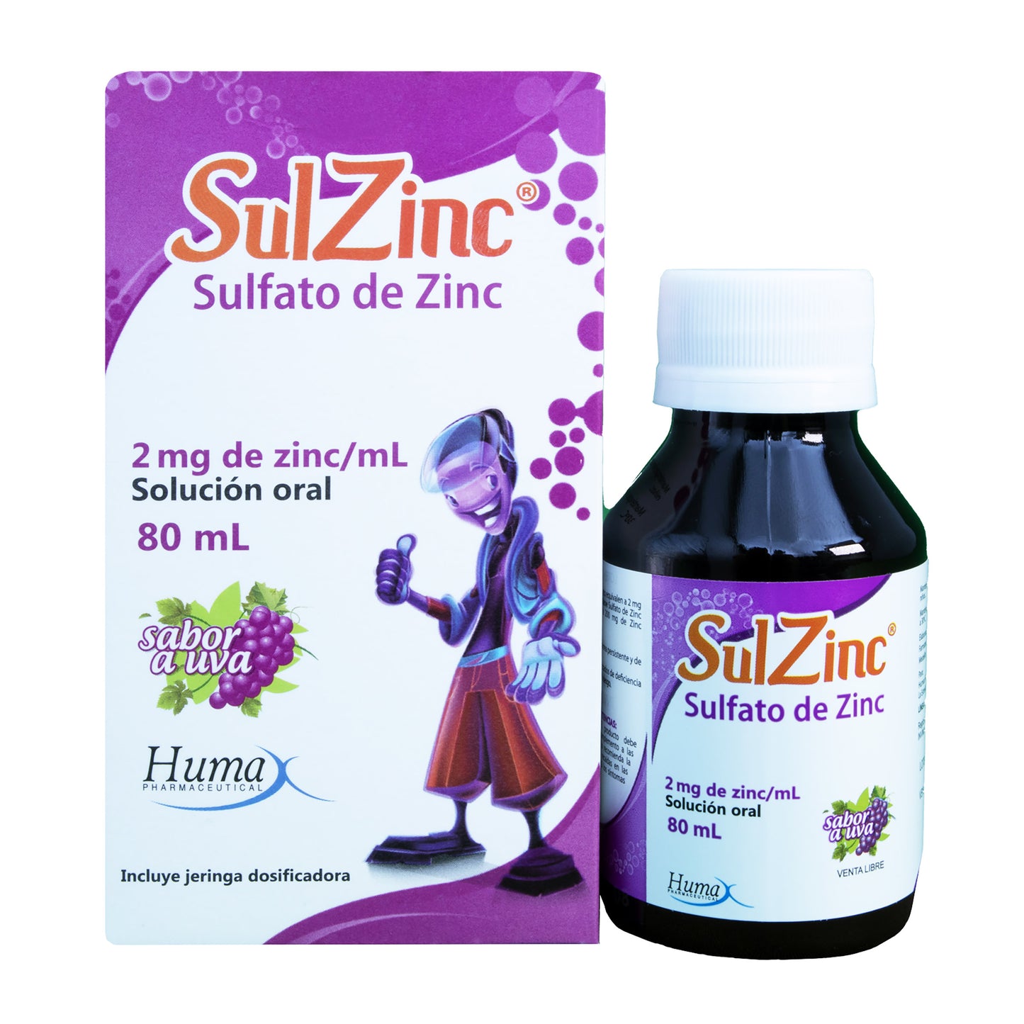 Sulfato De Zinc Sulzinc 80 Ml