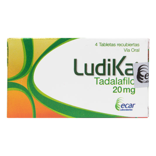 Tadalafilo 20 Mg Ludika 4 Tabletas