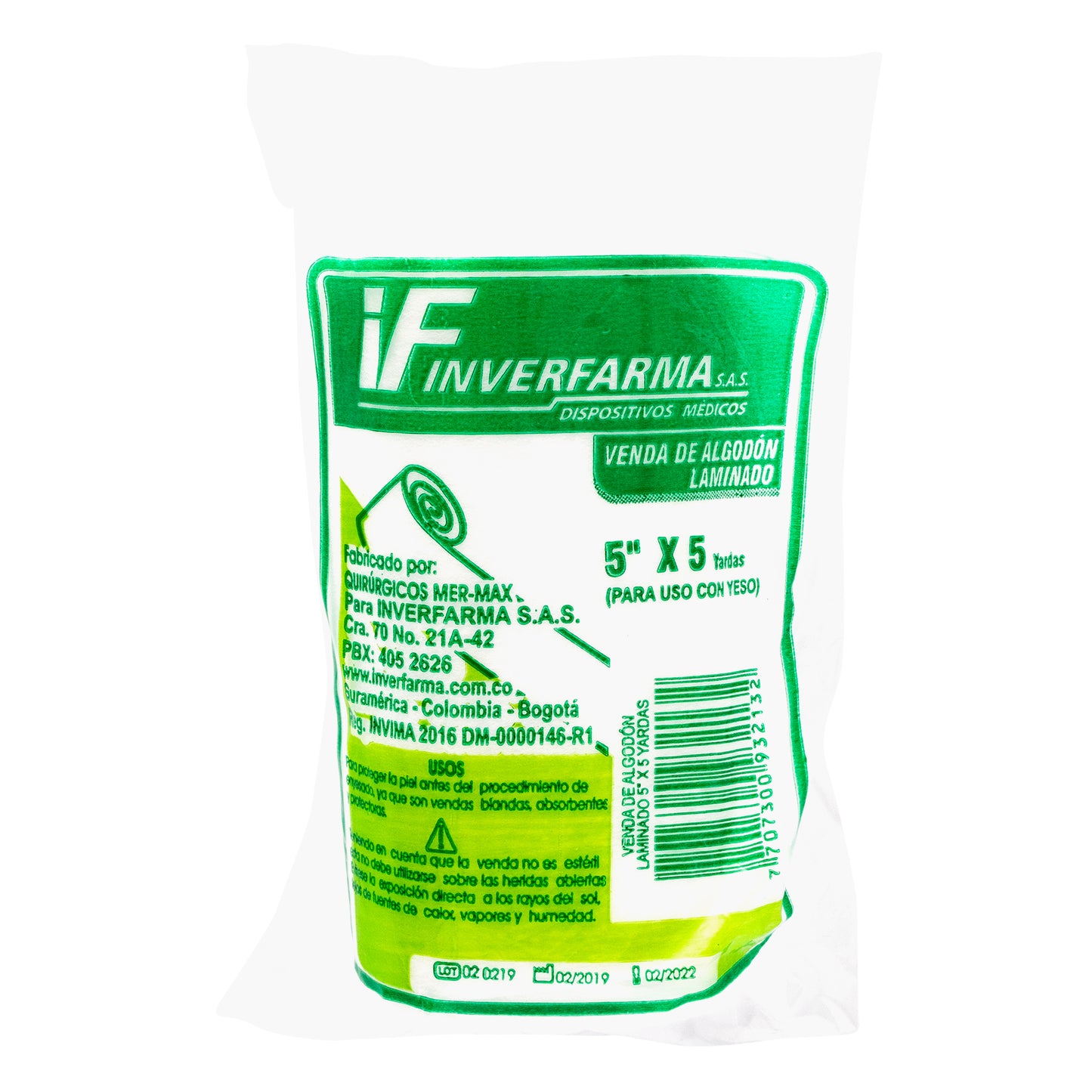 Venda Algodon Laminado 5x5 Inverfarma