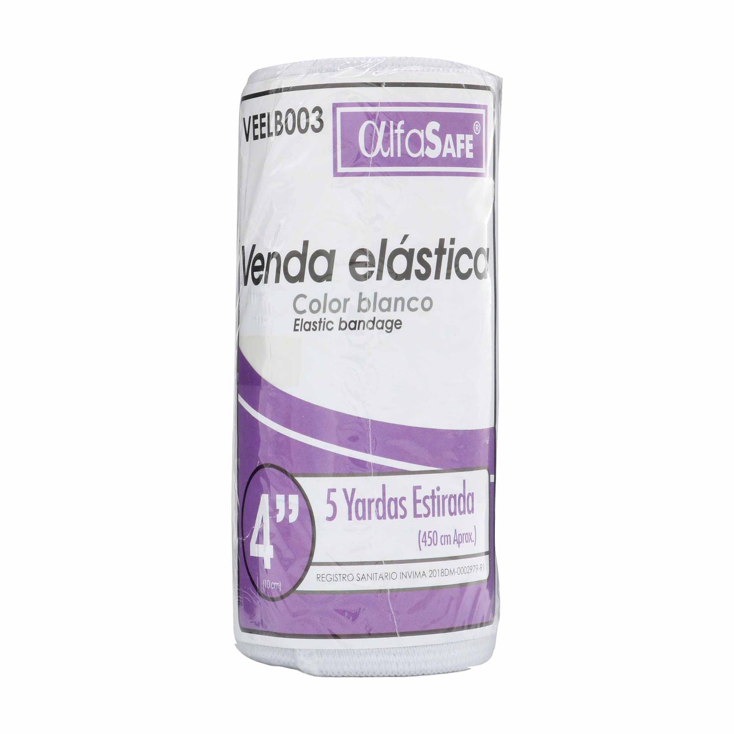 Venda Elastica Blanca Alfa 4x5
