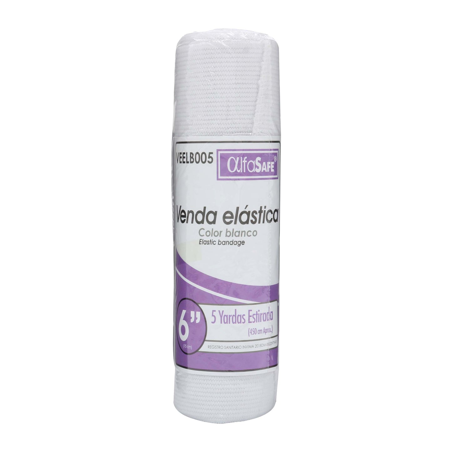 Venda Elastica Blanca Alfa 6x5