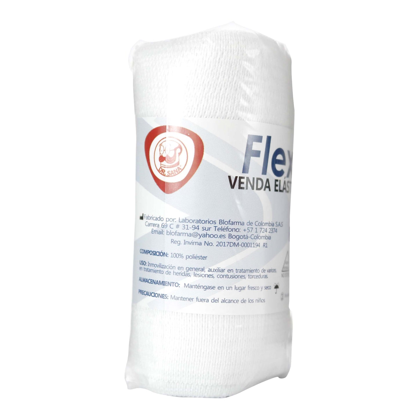 Venda Elastica Blanca Flexon 4x5