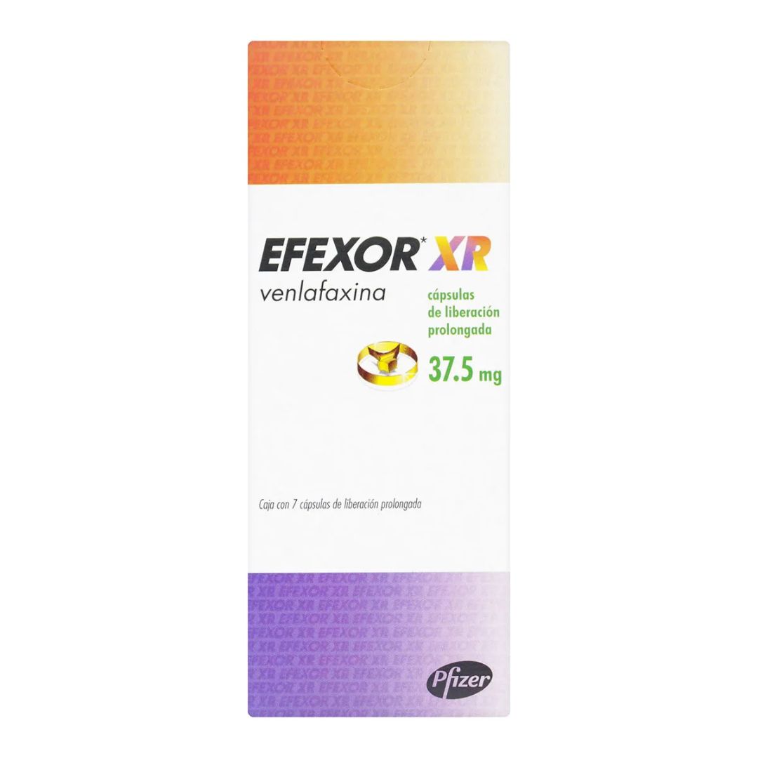 Venlafaxina Efexor Xr 37.5 Mg 7 Capulas