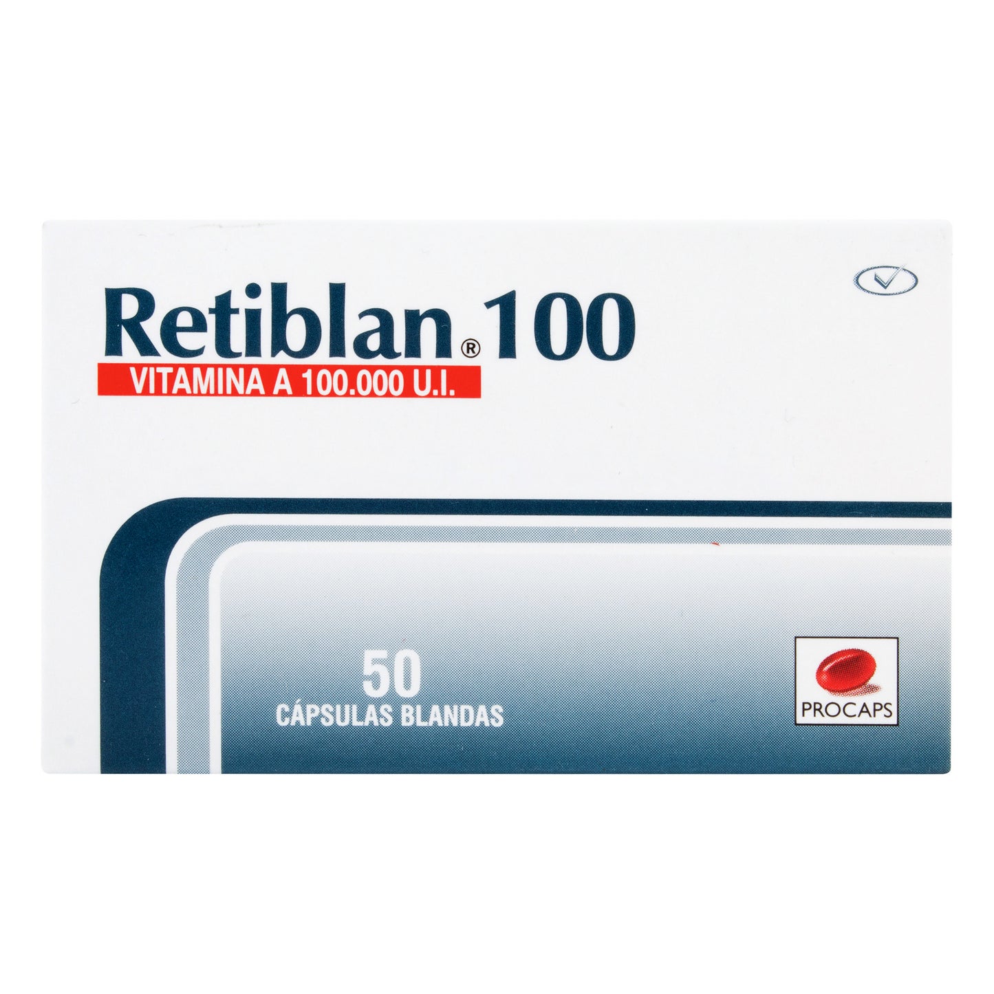 Vitamina A Retiblan 100 Mg 10 Capsulas