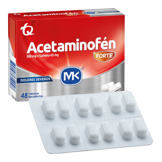 Acetaminofen Forte 8 Tabletas Mk