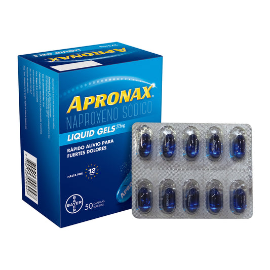 Apronax Liquid Gel 275 Mg 10 Capsulas