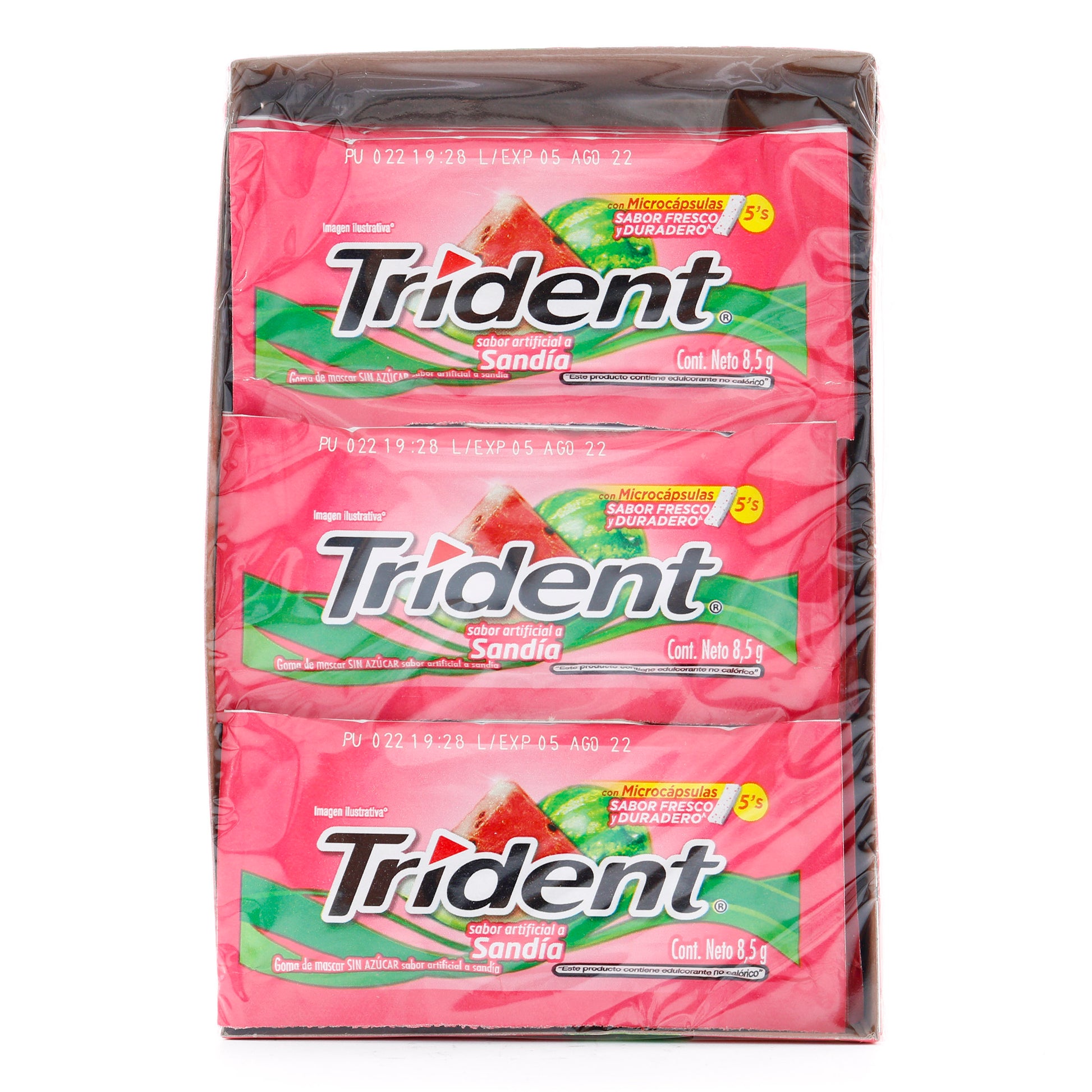 Chicle Trident Sandia 5 Unidades