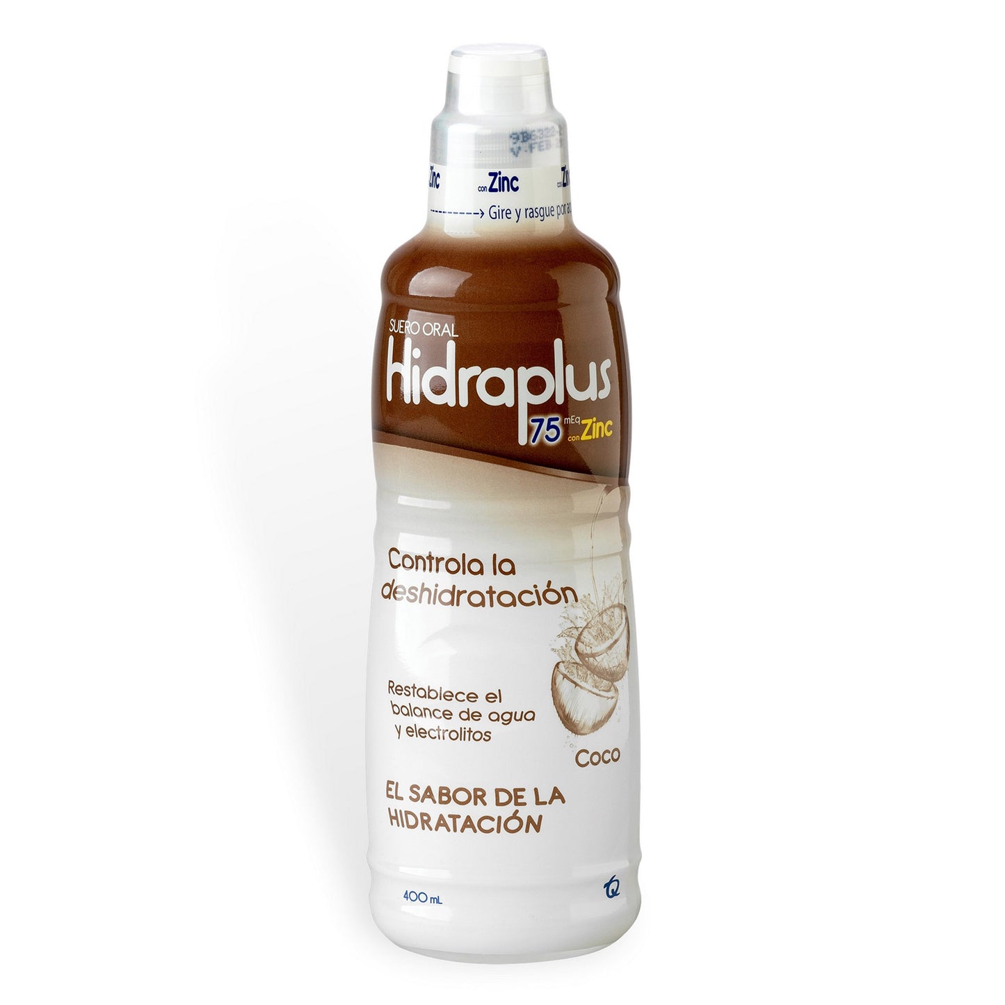 Suero Oral Hidraplus 75 Zinc Coco 400 Ml