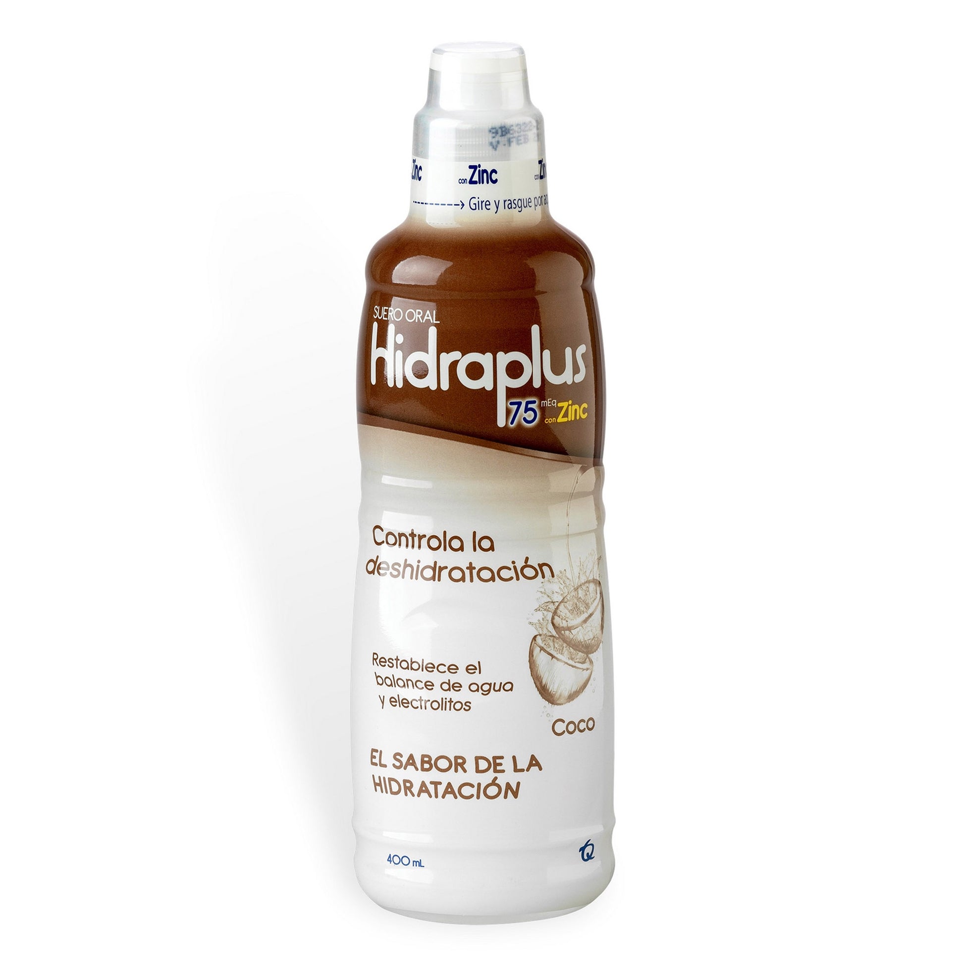 Suero Oral Hidraplus 75 Zinc Coco 400 Ml