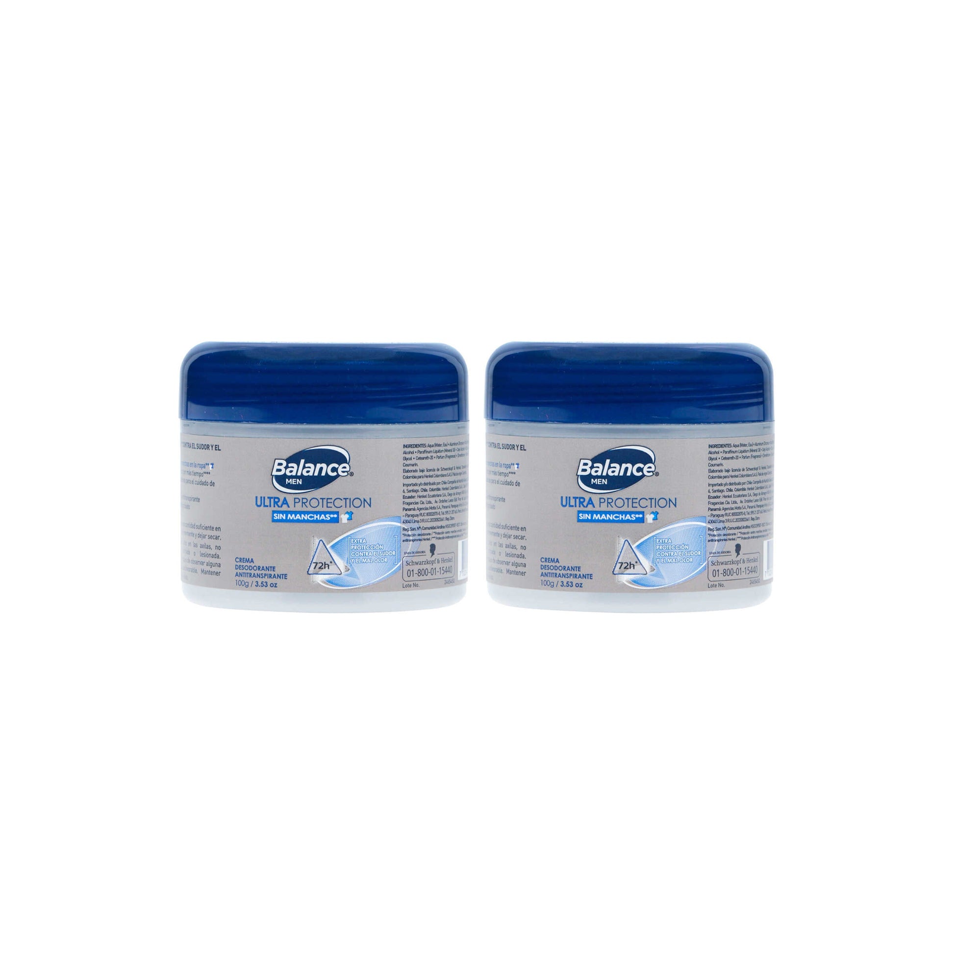 Desodorante Balance Crem Ultraproteccion Men 100gr