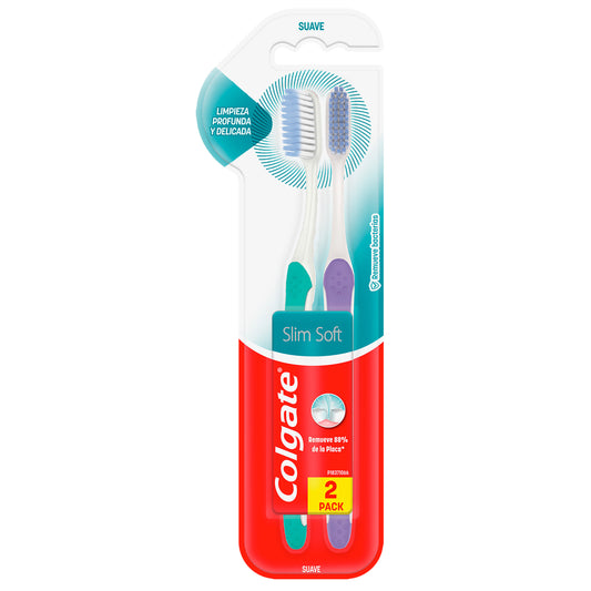 Cepillo Dental Dental Colgate Slim Soft Base 2x1