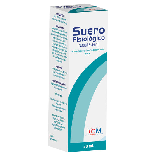 Suero Fisiologico Nasal Spray 30ml Icom