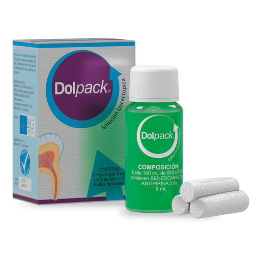 Calzas Dolpack 8 Ml con 3 Rollos Dentales